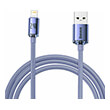 baseus crystal shine cable usb to lightning 24a 2m purple photo