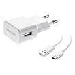 samsung wall charger ta200nwe 15w 1x usb with type c cable white bulk photo