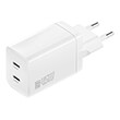 4smarts travel wall charger pdplug dual 45w gan 2x usb type c ports white photo
