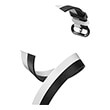 xiaomi smart band 8 double wrap strap black and white photo