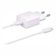 samsung wall charger 25w 3a usb type c white cable type c ep t2510xw photo