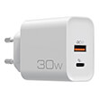 nod e wall ac30 universal fortistis usb a qc30 usb c pd30 30w white photo