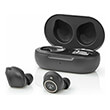 nedishpbt3050bk fully wireless bluetooth earphones 3 hours playtime ear wings voice control photo