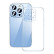 baseus crystal transparent case and tempered glass set iphone 14 pro photo