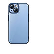 BASEUS GLITTER TRANSPARENT CASE AND TEMPERED GLASS SET  IPHONE 14 PLUS BLUE