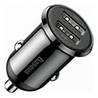 baseus grain pro car charger 2x usb 48a 24w black photo