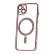 COLOR CHROME MAG CASE FOR IPHONE 15 PRO MAX 6.7 ROSE GOLD