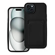 CARD CASE FOR IPHONE 15 PLUS BLACK
