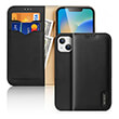 dux ducis hivo leather wallet case for apple iphone 15 black photo