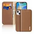 dux ducis hivo leather wallet case for apple iphone 15 plus brown photo