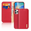 DUX DUCIS HIVO LEATHER WALLET CASE FOR APPLE IPHONE 15 PRO CZERWONE