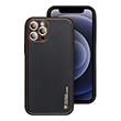 LEATHER CASE FOR IPHONE 15 PLUS BLACK