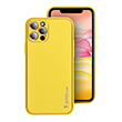 LEATHER CASE FOR IPHONE 15 PRO YELLOW