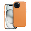 leather mag cover for iphone 15 orange photo