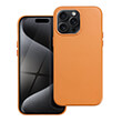 leather mag cover for iphone 15 pro max orange photo