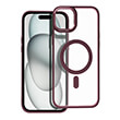 MATTE MAG COVER CASE WITH MAGSAFE FOR IPHONE 15 PLUS PLUM RED