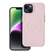 ROAR LEATHER MAG CASE FOR IPHONE 15 PLUS HOT PINK