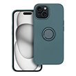 SILICONE RING CASE FOR IPHONE 15 GREEN