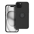 SILICONE RING CASE FOR IPHONE 15 PLUS BLACK