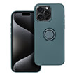 SILICONE RING CASE FOR IPHONE 15 PRO MAX GREEN