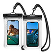 SPIGEN AQUA SHIELD WATERPROOF FLOATING CASE A610 2 PACK CRYSTAL CLEAR