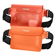 spigen aqua shield waterproof waist bag a620 2 pack sunset orange photo
