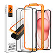 SPIGEN GLASS TR ALIGNMASTER 2 PACK FC BLACK FOR IPHONE 15 PLUS