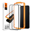 SPIGEN GLASS TR ALIGNMASTER 2 PACK FC BLACK FOR IPHONE 15 PRO MAX