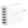 blitzwolf bw s15 charger 6 port usb qc 30 60w white photo