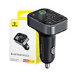 baseus transmiter fm t type s 09 pro bluetooth mp3 car kit charger black photo baseus transmiter fm t type s 09 pro bluetooth mp3 car kit charger black photo