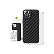 BASEUS IPHONE 15 PLUS SYNTHETIC FIBER CASE + TEMPERED GLASS
