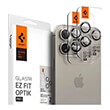 SPIGEN GLASS TR EZ FIT OPTIK PRO 2 PACK NATURE TITANIUM FOR IPHONE 15 PRO/15 PRO MAX