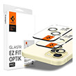 SPIGEN GLASS TR EZ FIT OPTIK PRO 2 PACK YELLOW FOR IPHONE 15/15 PLUS/14/14 PLUS