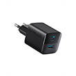 anker charger 323 33w dual port usb c a black photo