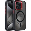 COLOR EDGE MAG COVER CASE MAGSAFE FOR IPHONE 16 PRO MAX BLACK RED