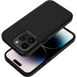 LEATHER MAG COVER CASE FOR IPHONE 16 PLUS BLACK
