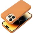LEATHER MAG COVER CASE FOR IPHONE 16 PLUS ORANGE