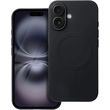 SILICONE MAG COVER (BIG HOLE) CASE MAGSAFE FOR IPHONE 16 PLUS BLACK