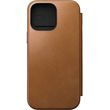 NOMAD LEATHER FOLIO ENGLISH TAN-C FOR IPHONE 16 PRO MAX