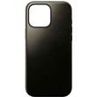 NOMAD MODERN LEATHER CASE GREEN CHROME FOR IPHONE 16 PRO