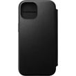 NOMAD MODERN LEATHER FOLIO BLACK FOR IPHONE 15 PRO