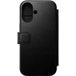 NOMAD MODERN LEATHER FOLIO BLACK FOR IPHONE 16
