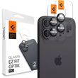 SPIGEN GLASS TR EZ FIT OPTIK PRO 2 PACK BLACK FOR IPHONE 16 PLUS