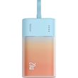 baseus powerbank popsicle 5200mah 20w lightning type c edition sunset orange photo