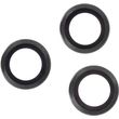 SET OF LENS GLASSES FOR IPHONE 12 MINI / IPHONE 12 / IPHONE 11 BLACK FRAME (2 PCS)