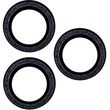 SET OF LENS GLASSES FOR IPHONE 12 PRO 6,1 BLACK GLITTER (3 PCS)