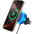 SPIGEN ONETAP PRO 4 MAGSAFE CAR MOUNT CHARGER BLACK FOR WIRELESS / AIR VENT