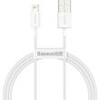 baseus superior series usb a to lightning cable 20w 24a 025m white calys 02 photo