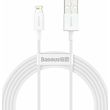 baseus superior series usb a to lightning cable 20w 24a 2m white calys c02 photo