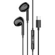 LAMTECH TYPE-C MOBILE EARPHONES WITH MICROPHONE BLACK LAM020946